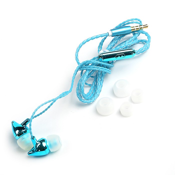 Гарнитура Qumann QSE-02 Butterfly 40022, цвет синий металлик