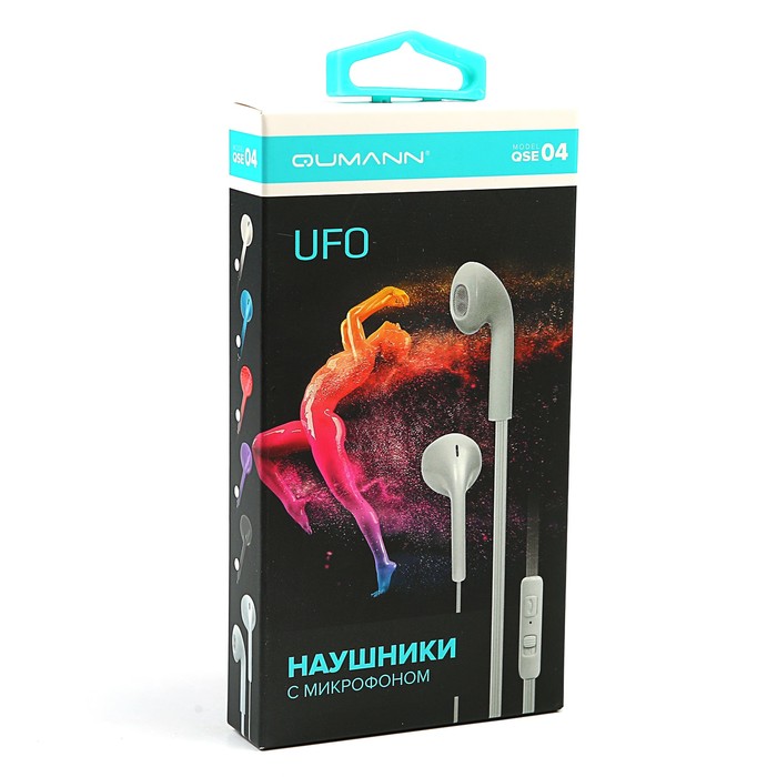 Гарнитура Qumann QSE-04 UFO 40043, розовая