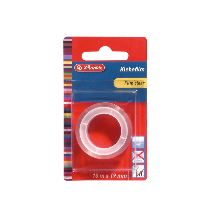 Клейкая лента канцелярская Herlitz 19мм*10м 1шт прозр 10410421