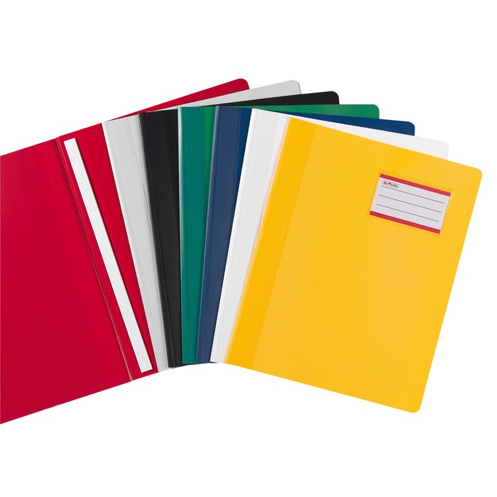 Папка А4 с пружин скоросшив и внутр карманом Herlitz красный 10914463