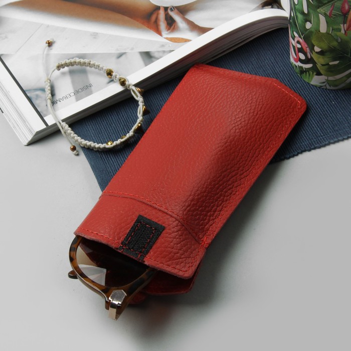 Футляр для очков, флотер, цвет красный