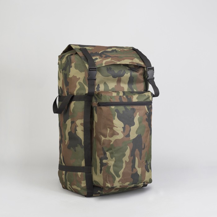 Рюкзак туристический "Дачник", 70 л, отдел на шнурке, наружный карман, кордура, цвет камуфляж