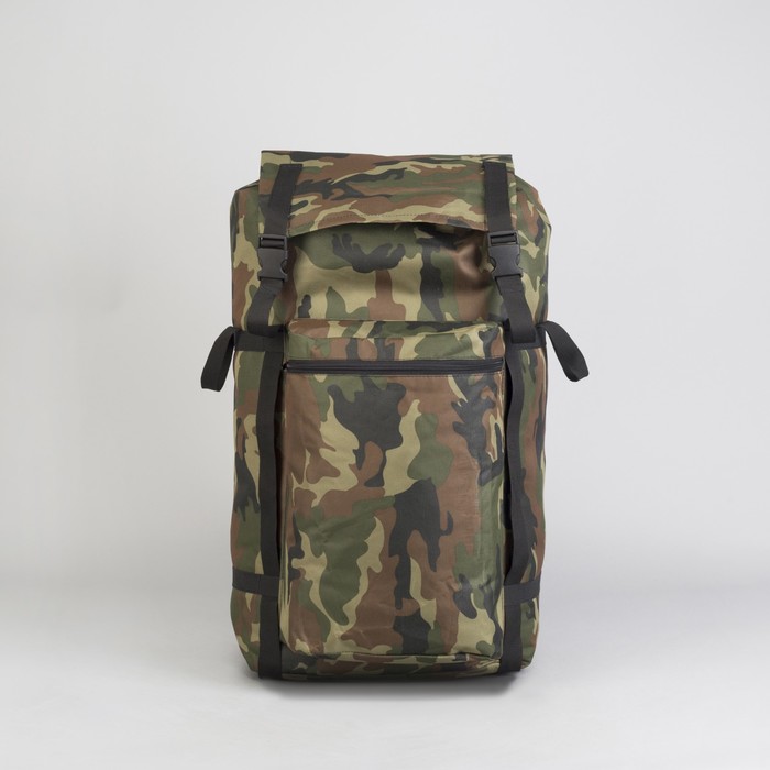Рюкзак туристический "Дачник", 70 л, отдел на шнурке, наружный карман, кордура, цвет камуфляж