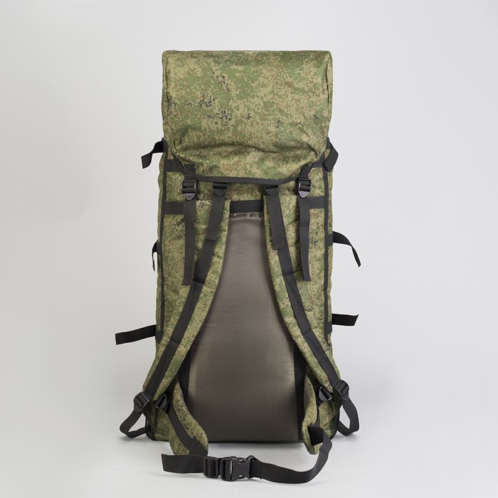 Рюкзак туристический "СПУТНИК", 70 л, отдел на шнурке, 3 наружных кармана, цвет камуфляж Цифра