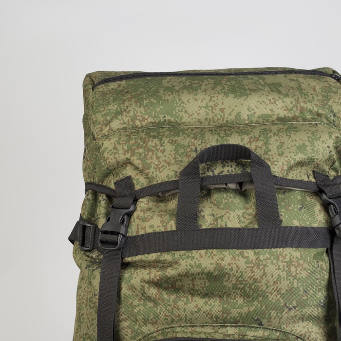 Рюкзак туристический "СПУТНИК", 70 л, отдел на шнурке, 3 наружных кармана, цвет камуфляж Цифра