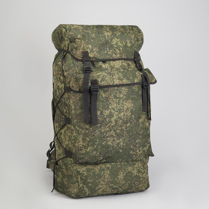 Рюкзак туристический "Турист-Универсал", 80 л, отдел на шнурке, наружный карман, цвет камуфляж Цифра