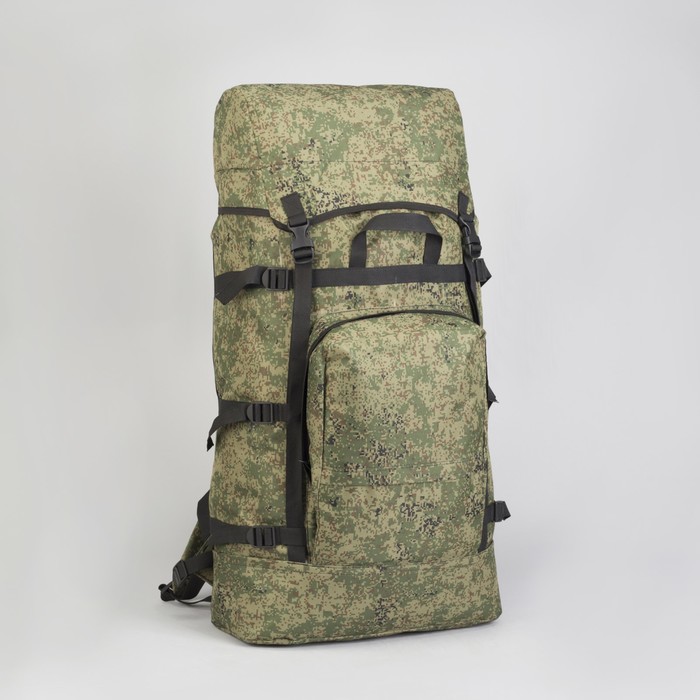 Рюкзак туристический "Урал", 65 л, отдел на шнурке, 2 наружных кармана, цвет камуфляж Цифра