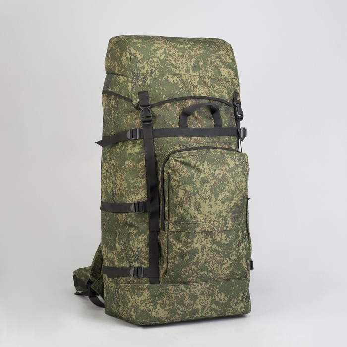 Рюкзак туристический "Урал", 75 л, отдел на шнурке, 2 наружных кармана, цвет камуфляж Цифра