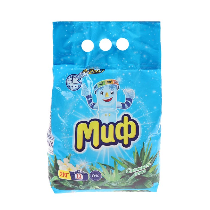 Стиральный порошок Миф Автомат "Свежесть Алоэ", 2 кг