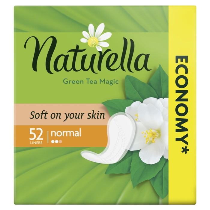 Прокладки ежедневные Naturella Normal зеленый чай, 52 шт