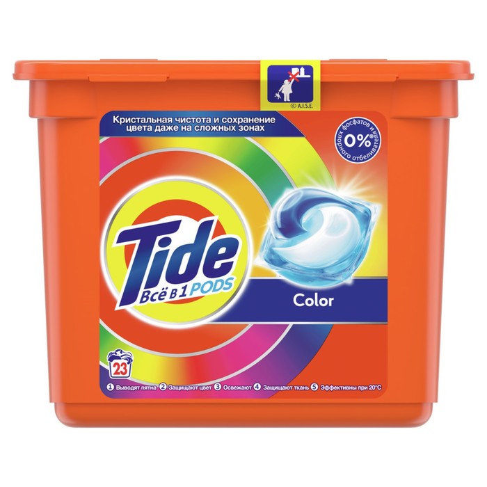 

Капсулы для стирки Tide Color, 23 х 22,8 г