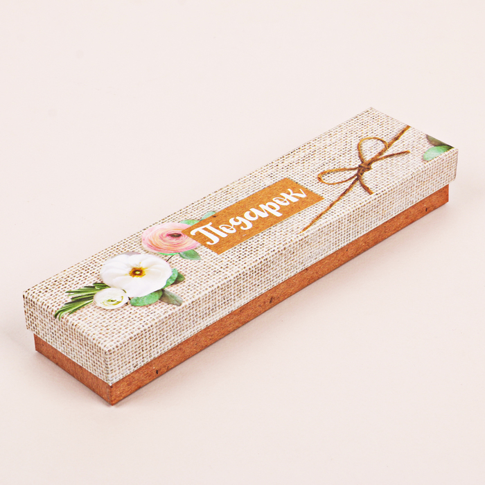 Коробочка подарочная «Подарок», 21,5 х 5 х 3,5 см