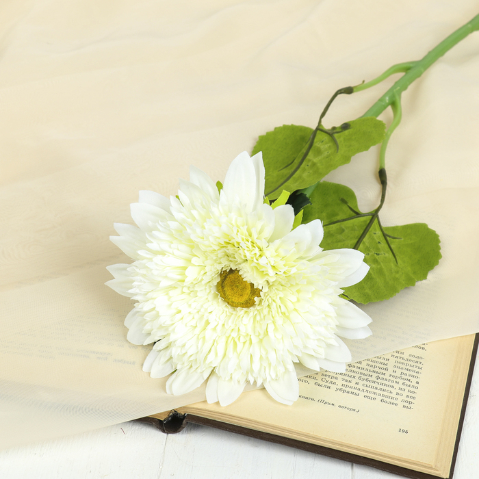 Цветы искусственные "Астра" 12*70 см, белая