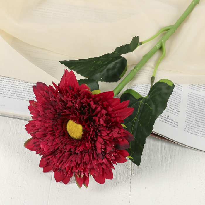 Цветы искусственные "Астра" 12*70 см, бордовая