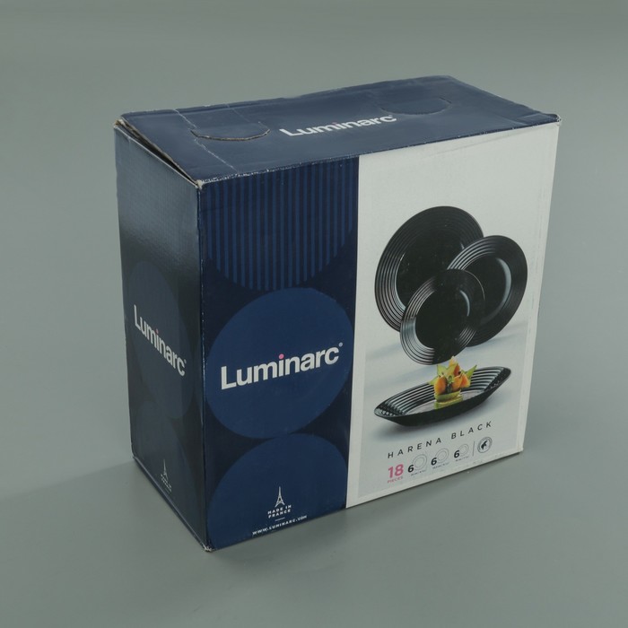 Сервиз столовый Harena Black, 18 предметов