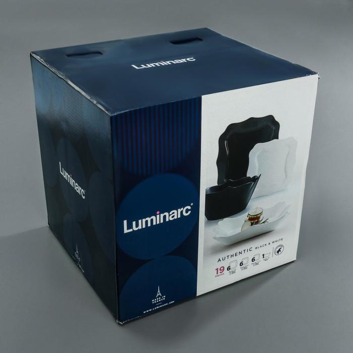 Сервиз столовый Authentic. Black and White, 19 предметов