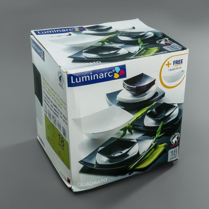 Сервиз столовый Quadrato Black&White, 19 предметов