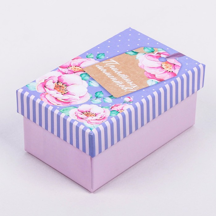 Коробочка подарочная «Приятных моментов», 5 х 8 х 4,5 см