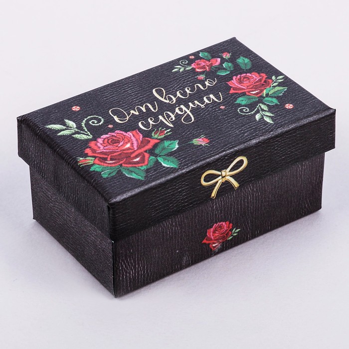 Коробочка подарочная «От всего сердца», 5 х 8 х 4,5 см