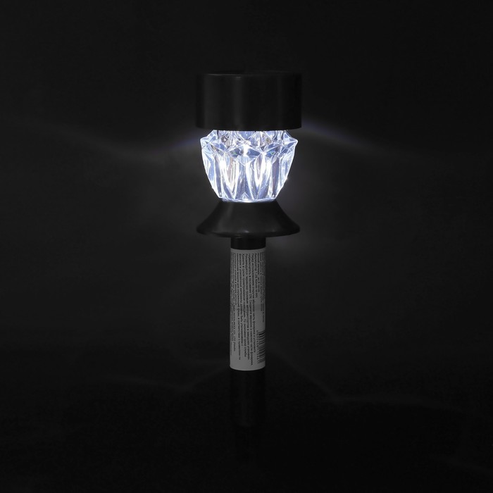 Светильник садовый светодиодный на солнечной батарее P-07 "Алмаз", 30,5 х 5,5 х 5,5 см