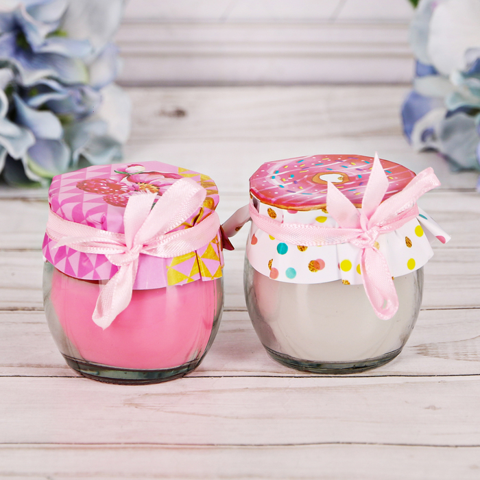 Набор арома свечей в баночке "Счастливых моментов"