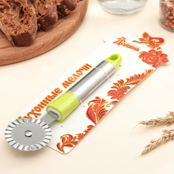 Нож для пиццы и теста 19 см "Арни", цвета МИКС