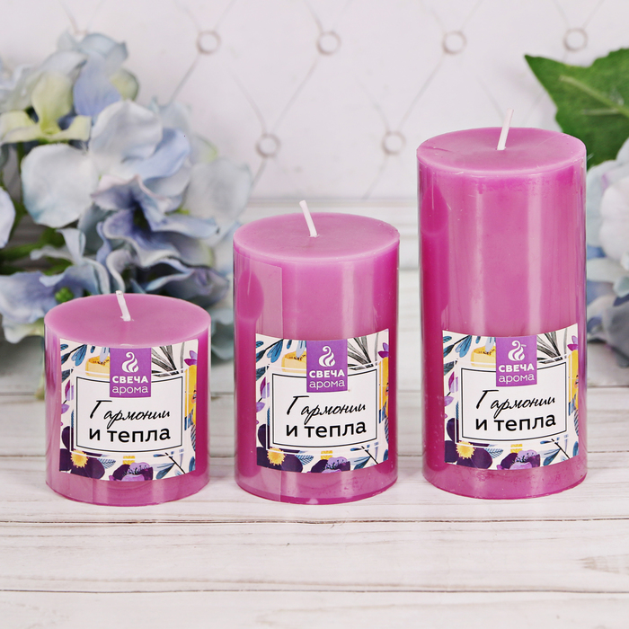 Подарочный набор аромасвечей "Гармонии и тепла"