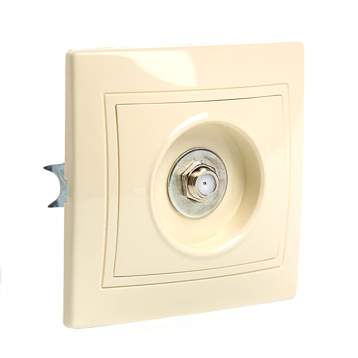 Розетка телевизионная типа F (SAT) сл. кость "Таймыр" TDM