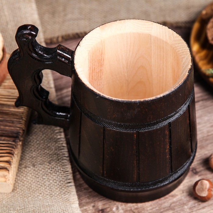 Кружка пивная деревянная "Келлербир", 0,5 л