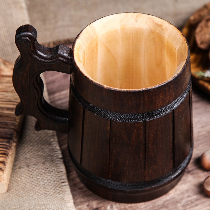 Кружка для пива, деревянная "Ретро", 0,8 л