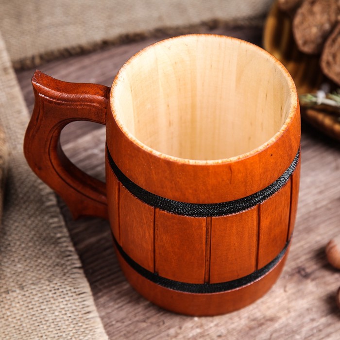 Кружка пивная деревянная "Паб", 0,3 л