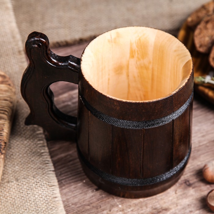 Кружка для пива, деревянная "Ретро", 0,3 л