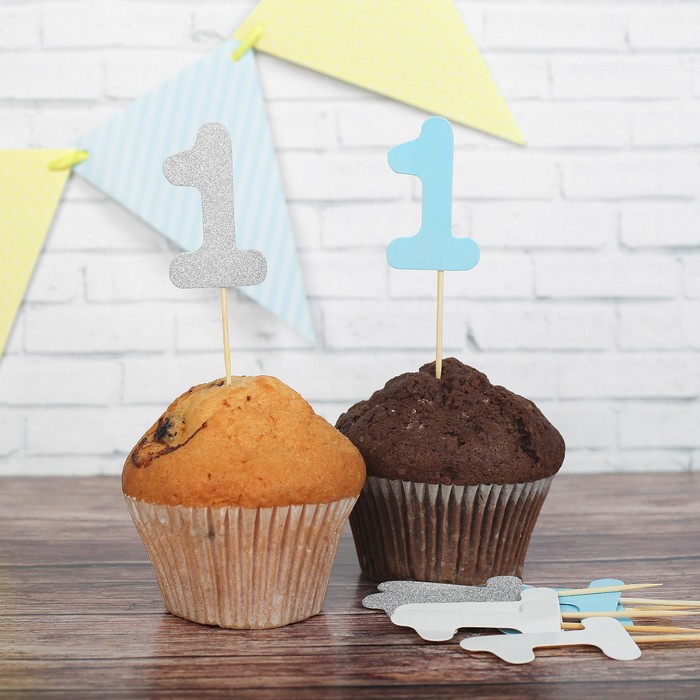 Шпажки "1 годик"малыш (набор 9 шт)