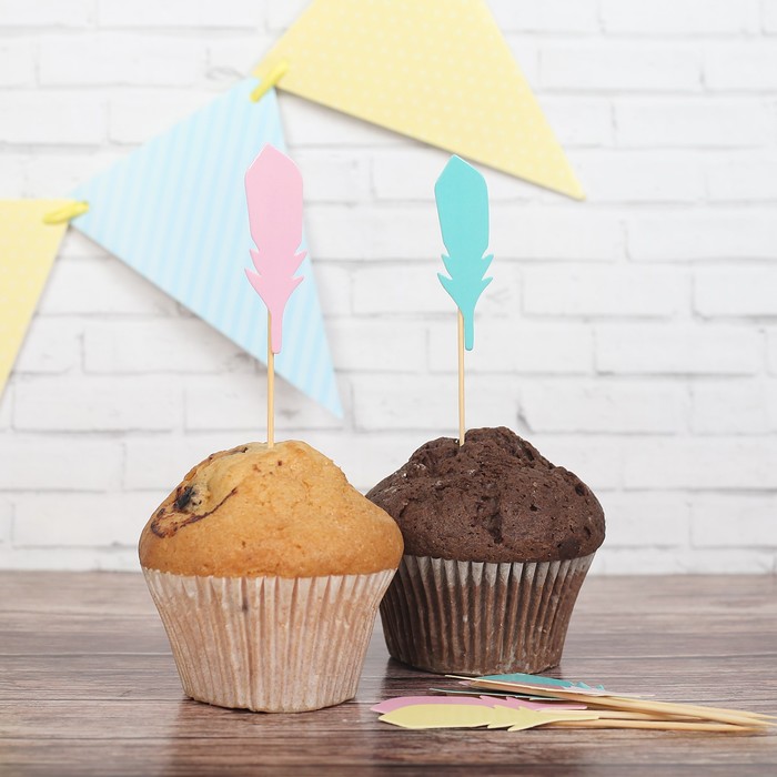 Шпажки "Перья" (набор 9 шт)