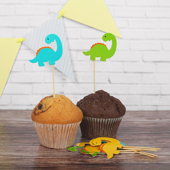 Шпажки "динозаврик" (набор 9 шт)