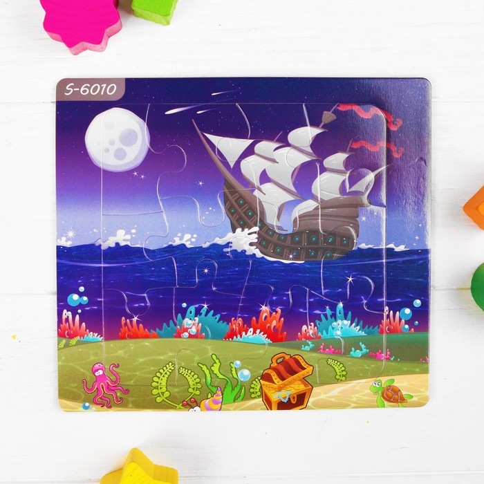 Пазл магнитный "Пиратский корабль"