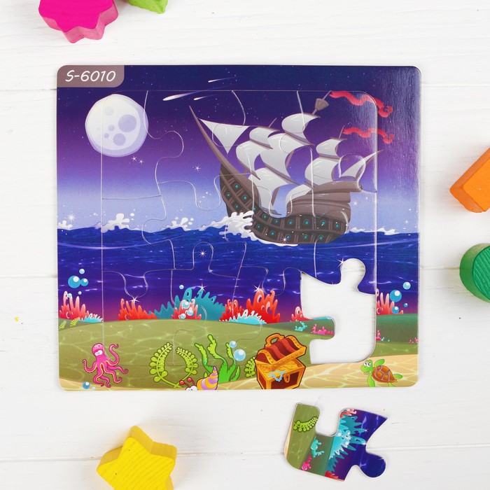 Пазл магнитный "Пиратский корабль"