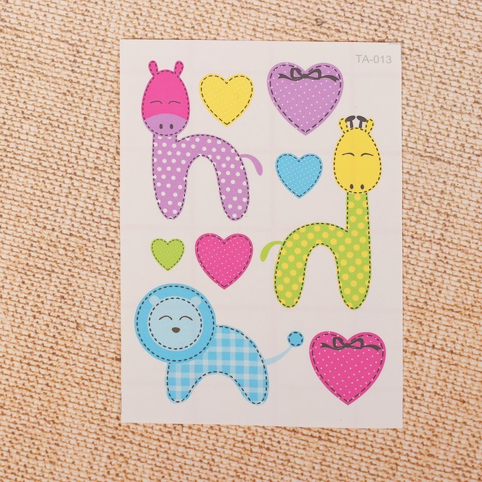 Термоаппликация для декорирования кукольной одежды 7*10 см  ТА-013