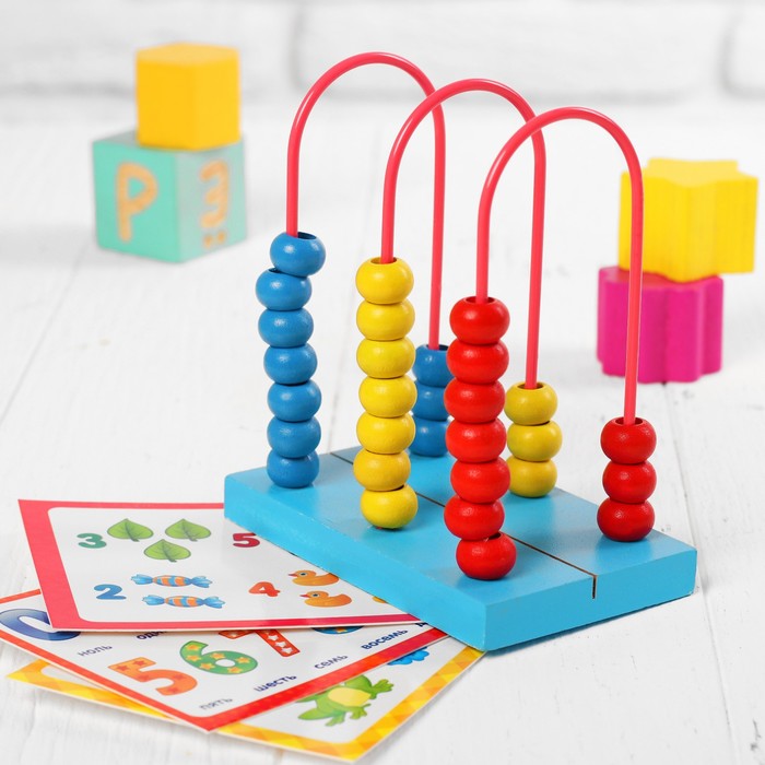 Серпантинка со сменными карточками "Весело считаем" (набор 3 карточки) 12*10,5см