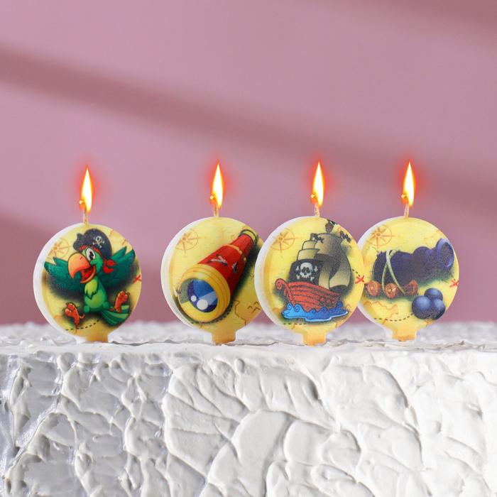 Набор свечей в торт "Пиратский" 5шт