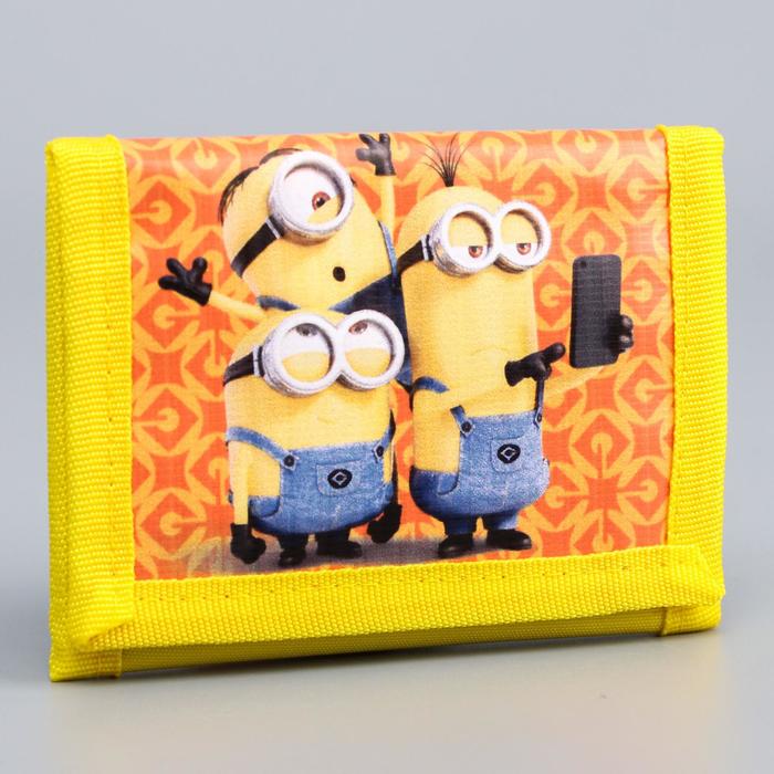 Кошелек детский "Миньон", Гадкий Я 9,5 х 12 см, текстиль