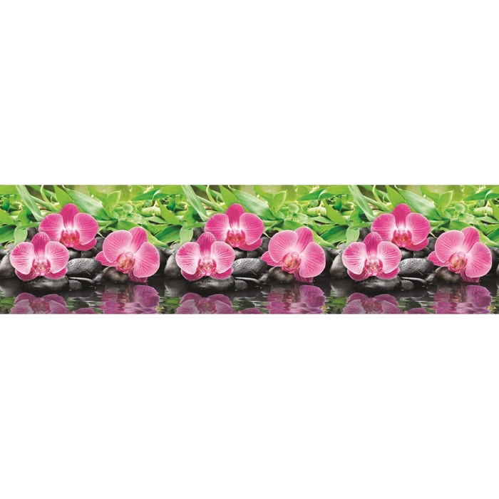 Фартук ХДФ № 434 "Орхидеи" 2440х600х3 мм