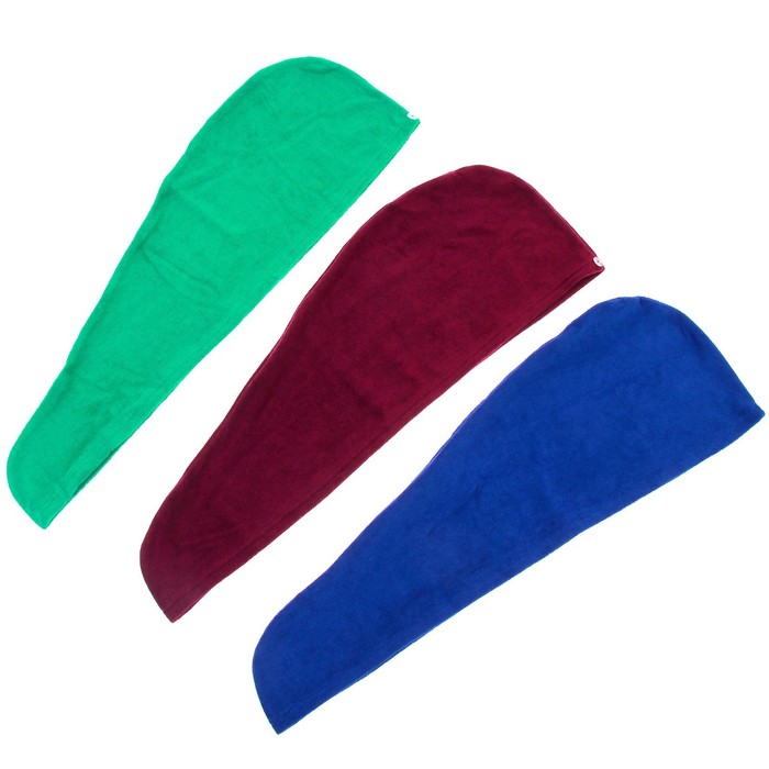 Чалма для волос "Добропаровъ", махра, хлопок, цвет микс