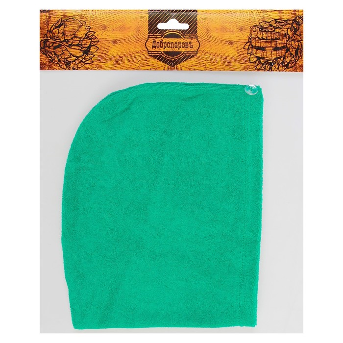 Чалма для волос "Добропаровъ", махра, хлопок, цвет микс