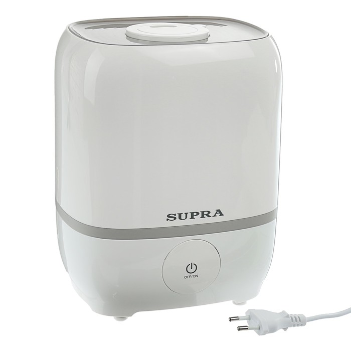 Увлажнитель SUPRA HDS-226, ультразвуковой, 25 Вт, 2.6 л, digital панель, белый