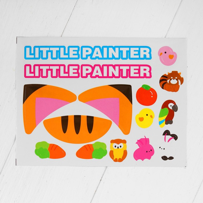 Мольберт с двусторонней доской для рисования "Лисенок", розовый