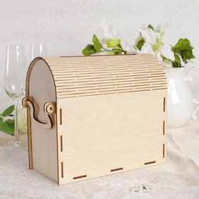 

Коробка для денег "Свадебный банк", фанера, 25х20х15 см