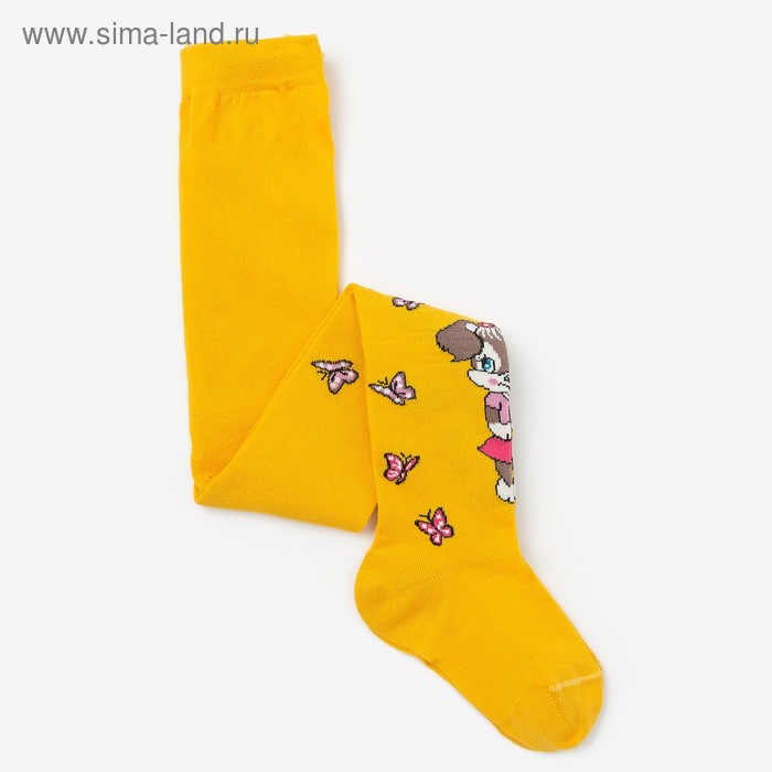 

Колготки для девочки, цвет желтый, рост 92-98 см