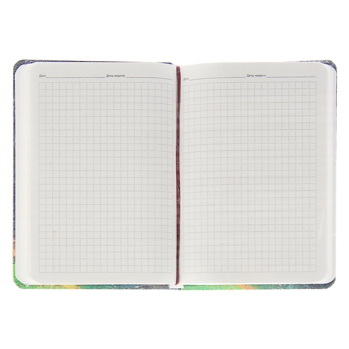 Записная книжка твёрдая обложка А5, 80 листов "Эйфелева башня ночью", тиснение "лён"