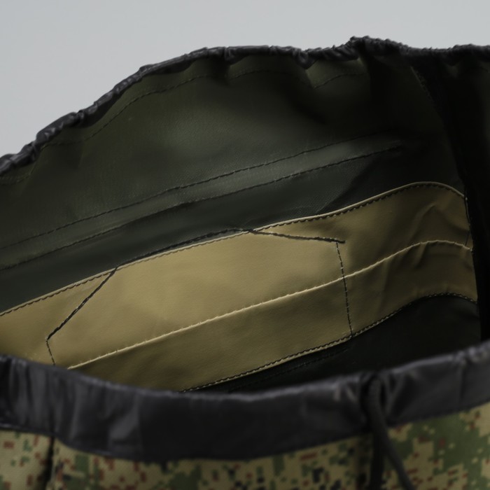 Рюкзак туристический "Лесник", 55 л, отдел на шнурке, 3 наружных кармана, цвет камуфляж Цифра